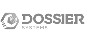 Dossier Systems Logo - Grayscale